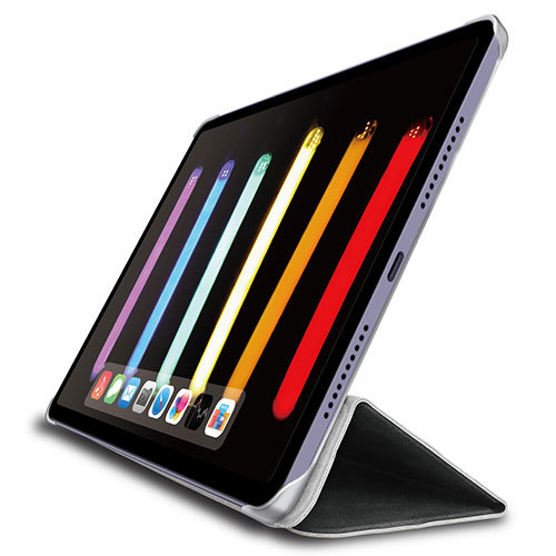エレコム iPad mini 第6世代/手帳型/背面クリア/ソフトレザー/2アングル/ブラック TB-A21SWV2BK /l_画像1
