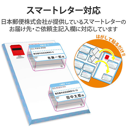 まとめ得 エレコム スマートレター対応/お届け先&ご依頼主ラベルセット EDT-SLSET420 x [3個] /l_画像3