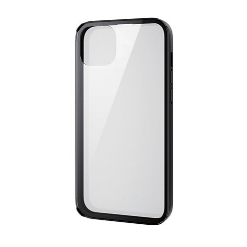 まとめ得 エレコム iPhone 14 Plus ハイブリッドケース 360度保護 背面ガラス PM-A22BHV360MBK x [2個] /l