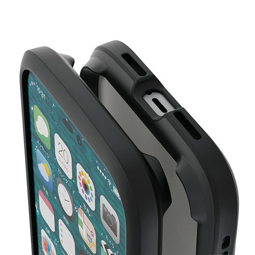 エレコム iPhone 14 Pro TOUGH SLIM LITE バンパー PM-A22CTSLBBK /l_画像2