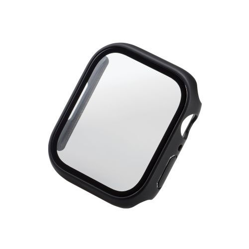 まとめ得 エレコム Apple Watch 45mm用フルカバーケース プレミアムゴリラガラス セラミックコート AW-22AFCGOCBK x [2個] /l