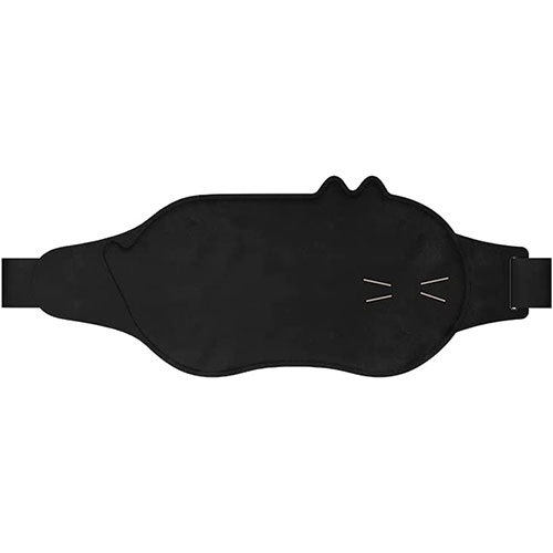 まとめ得 MEDIK USB充電温熱ベルト 冷え性対策 ネコ型ウォーマー 極薄タイプ ブラック MCH-A135-BK x [2個] /l