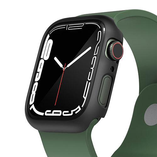 まとめ得 araree AERO ハードケースfor Apple Watch Series 7 45 ブラック Apple Watch用カバー AR22417AW x [2個] /l_画像2