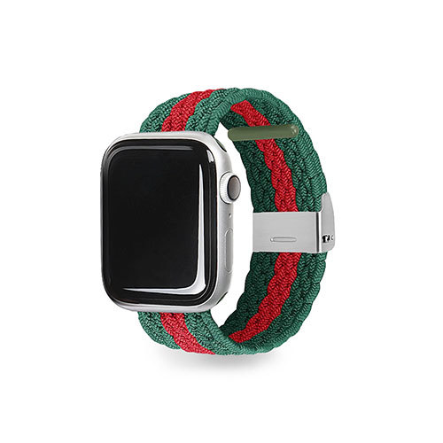 EGARDEN LOOP BAND for Apple Watch 41/40/38mm グリーン&レッド EGD23114AW /l_画像1