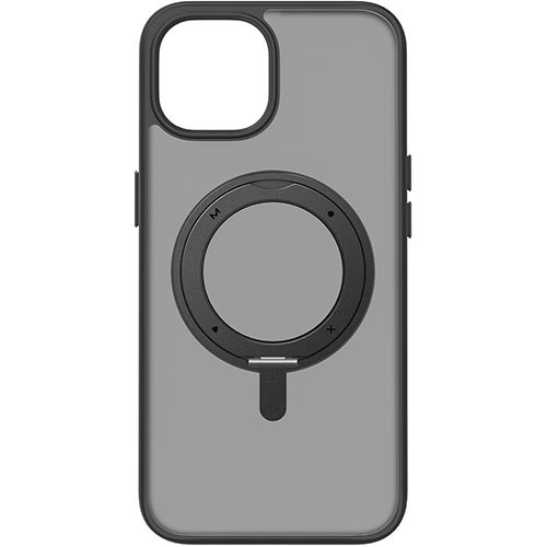 まとめ得 MOMAX モーマックス ROLLER MagSafe対応360°リングスタンドケース for iPhone 15 ブラック MM25524i15 x [2個] /l_画像1
