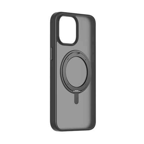 まとめ得 MOMAX モーマックス ROLLER MagSafe対応360°リングスタンドケース for iPhone 15 ブラック MM25524i15 x [2個] /l_画像2