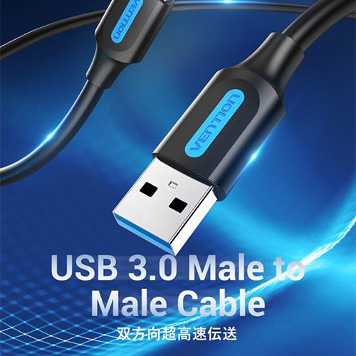 まとめ得 VENTION USB 3.0 A Male to A Male ケーブル 2m Black PVC Type CO-7408 x [3個] /l_画像2