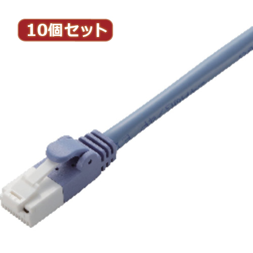 まとめ得 10個セット エレコム ツメ折れ防止LANケーブル(Cat5E) LD-CTT BU2 RSX10 x [2個] /l_画像1