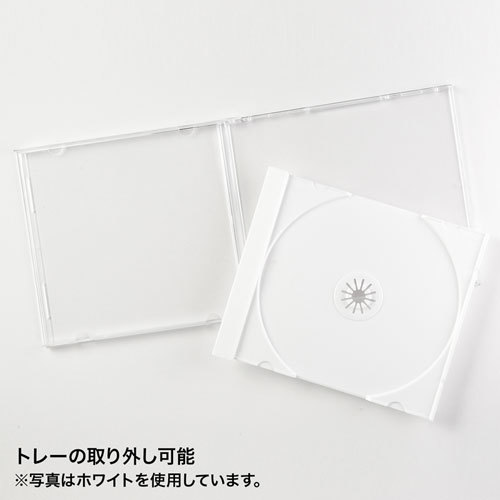【5個セット(10枚×5)】 サンワサプライ Blu-ray・DVD・CDケース(10枚セット・クリア) FCD-PN10CLNX5 /l_画像3