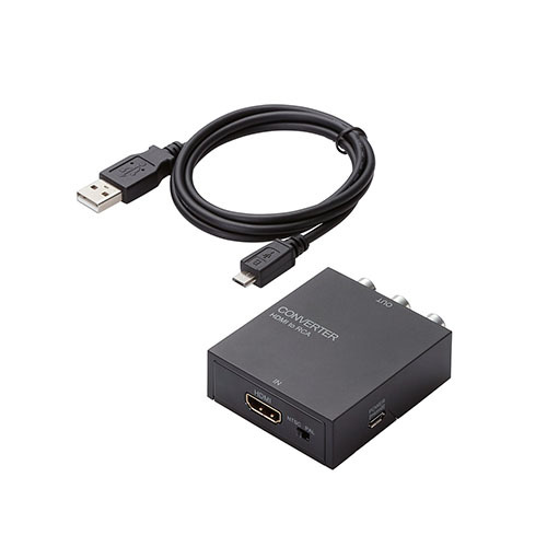 【5個セット】エレコム ダウンスキャンコンバーター/HDMI‐RCA/HDMI1.4 AD-HDCV02X5 /l