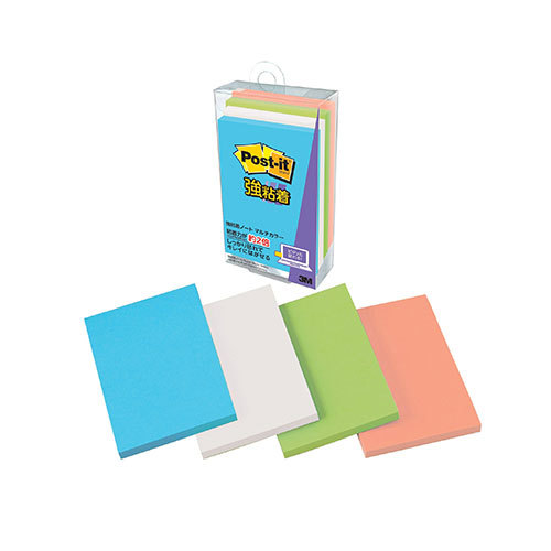 【10個セット】 3M Post-it ポストイット 強粘着ノート マルチカラー4 3M-656SS-MC-4X10 /l_画像1