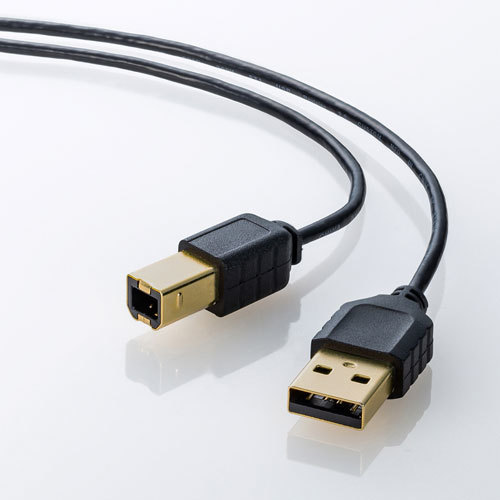まとめ得 【5個セット】 サンワサプライ 極細USBケーブル (USB2.0 A-Bタイプ) 1m ブラック KU20-SL10BKKX5 x [2個] /l_画像6