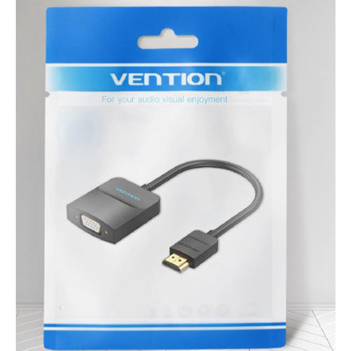 【5個セット】 VENTION HDMI to VGA 変換ケーブル 1方向タイプ 0.15m Black 42-2670X5 /l_画像3