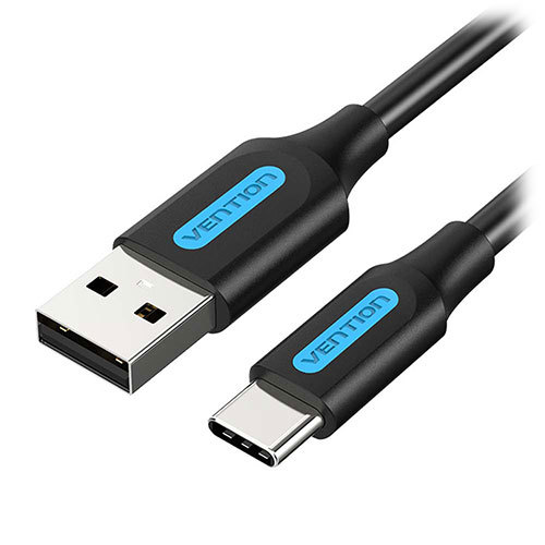 まとめ得 VENTION USB 2.0 A Male to USB-C Maleケーブル 0.25m Black PVC Type CO-6254 x [6個] /l_画像1