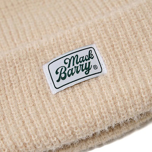 MACK BARRYmak Bally [BEANIE( Beanie )] CLASSIC LABEL SOFT CANDY BEANIE ivory MCBRY70764 /l