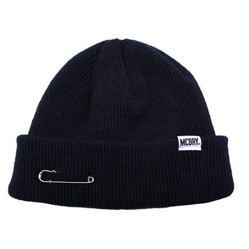 まとめ得 MACK BARRY マクバリー 【BEANIE(ビーニー)】 MCBRY SHORT BEANIE ブラック MCBRY72157 x [2個] /l_画像1