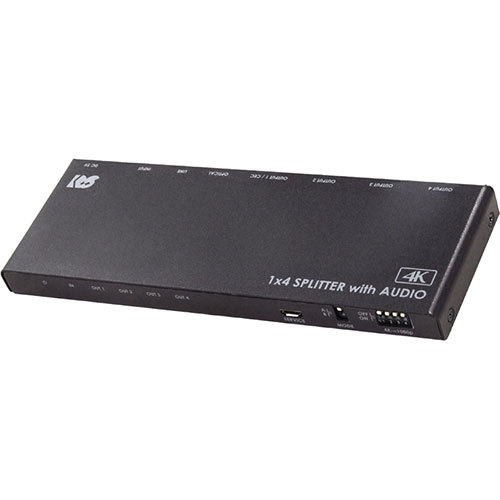 まとめ得 ラトックシステム 4K60Hz/ダウンスケール対応 外部音声出力付 HDMI分配器(1入力4出力) RS-HDSP4PA-4K x [2個] /l