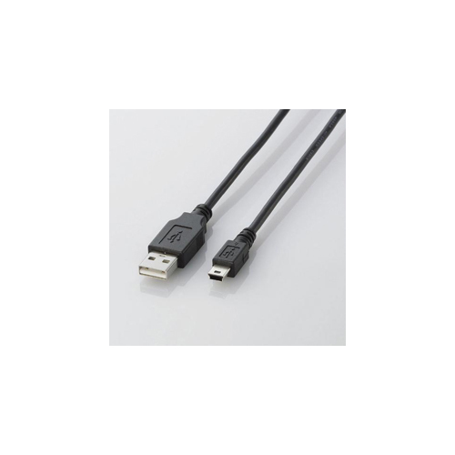 まとめ得 エレコム USB2.0ケーブル(mini-Bタイプ) U2C-M30BK x [3個] /l_画像1