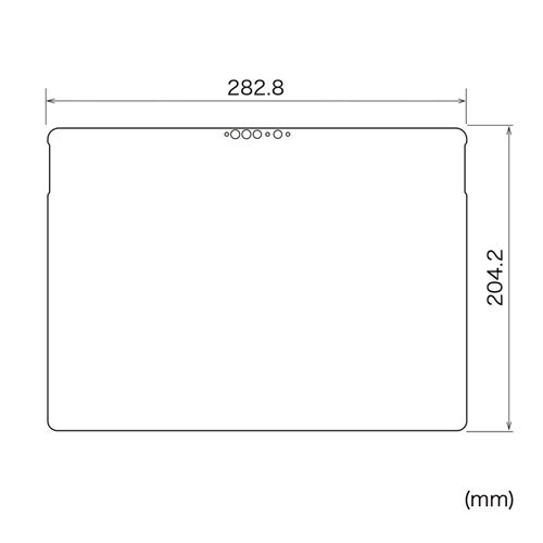 サンワサプライ Microsoft Surface Pro 8用液晶保護指紋防止光沢フィルム LCD-SF10KFP /l_画像3