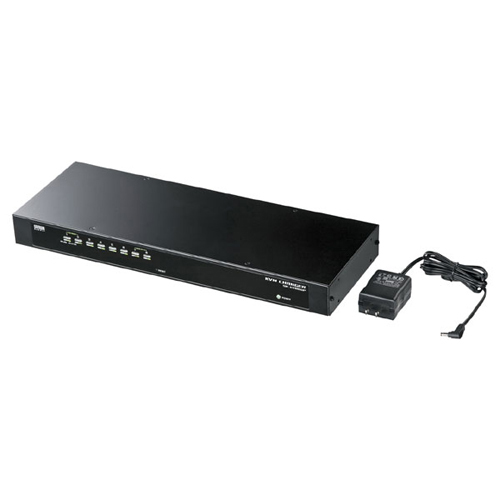 サンワサプライ PS/2・USB両対応パソコン自動切替器(8:1) SW-KVM8UP /l_画像1