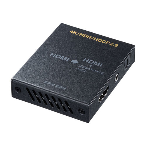 サンワサプライ 4K/HDR対応HDMI信号オーディオ分離器(光デジタル/アナログ対応) VGA-CVHD8 /l