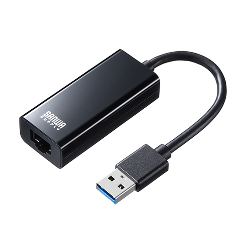サンワサプライ USB3.2-LAN変換アダプタ(ブラック) USB-CVLAN1BKN /l_画像1
