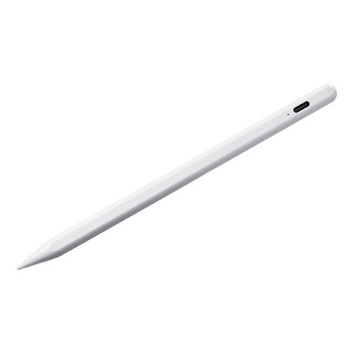まとめ得 サンワサプライ Apple iPad専用充電式極細タッチペン ホワイト PDA-PEN56W x [2個] /l