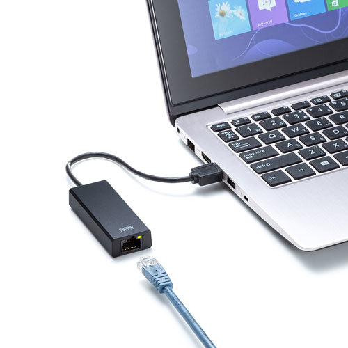 まとめ得 サンワサプライ USB3.2-LAN変換アダプタ(2.5Gbps対応) USB-CVLAN5BK x [2個] /l_画像3