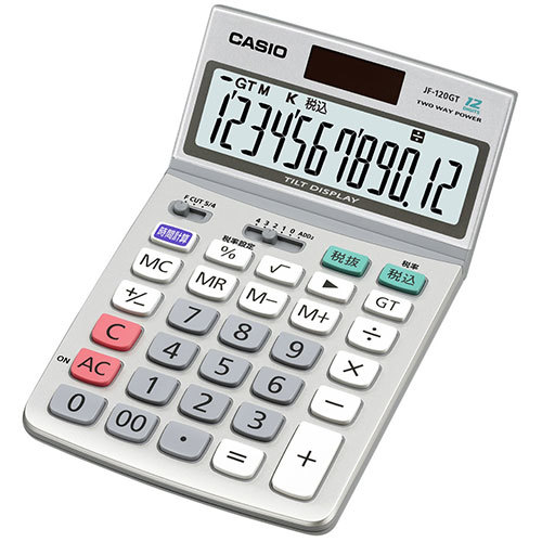 まとめ得 カシオ計算機 CASIO グリーン購入法適合電卓 ジャストタイプ12桁 JF-120GT-N x [2個] /l_画像1