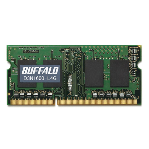 BUFFALO バッファロー PC3L-12800(DDR3L-1600)対応 204PIN DDR3 SDRAM S.O.DIMM 4GB D3N1600-L4G D3N1600-L4G /l_画像1