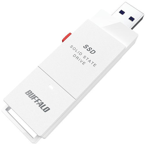BUFFALO バッファロー 外付けSSD 1TB ホワイト SSD-SCT1.0U3WA /l_画像1