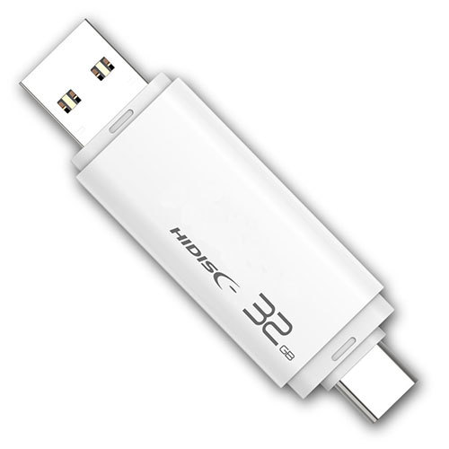 まとめ得 HIDISC USB3.2 Gen2 Type-C &Type-A搭載 フラッシュドライブ 32GB キャップ式 HDUF134C32G3C x [2個] /l_画像2