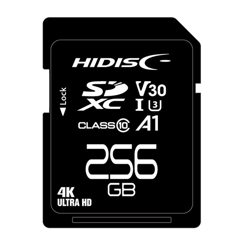 まとめ得 HIDISC 超高速SDXCカード 256GB CLASS10 UHS-I Speed class3， A1対応 HDSDX256GCL10V30 x [2個] /l_画像1