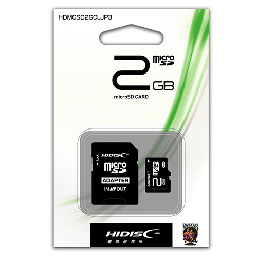  суммировать выгода HIDISC microSD карта памяти 2GB HDMCSD2GCLJP3 x [2 шт ] /l