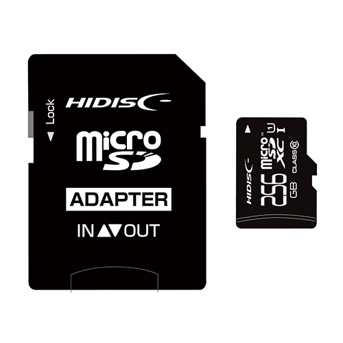 HIDISC microSDXC карта 256GB CLASS10 UHS-1 соответствует SD изменение адаптор есть .HDMCSDX256GCL10UIJP3 /l