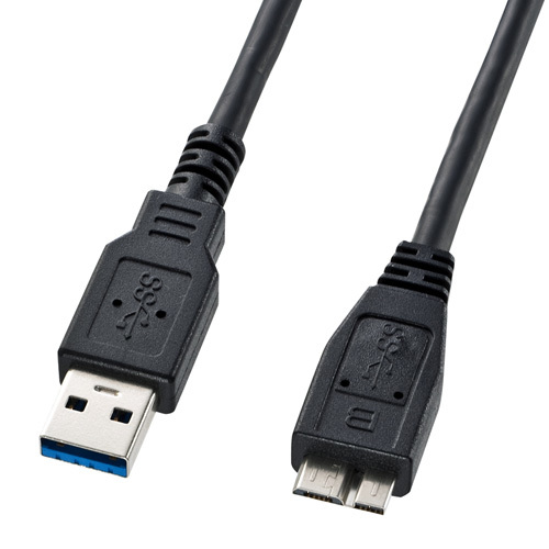 まとめ得 サンワサプライ　USB3.0マイクロケーブル(A-MicroB)1m　KU30-AMC10BK x [2個] /l_画像1