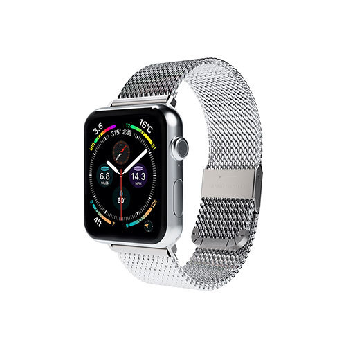 まとめ得 miak CLIP MESH BAND for Apple Watch 41/40/38mm シルバー SMAMA-W3840SL x [2個] /l