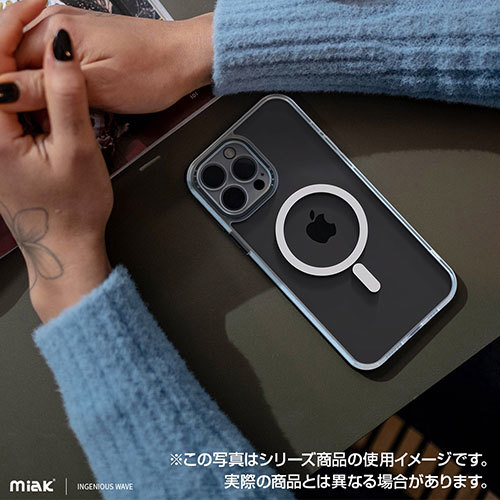 miak ミアック レンズガード一体型MagSafe対応クリアケース for iPhone 15 Plus ブラック MA52198i15PL /l_画像5