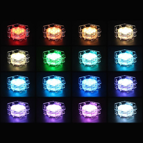 まとめ得 日本トラストテクノロジー フィギュアステージ ライトアップベース AB5タイプ LEDライト台座セット LBRGB-AB05-SET x [2個] /l_画像3