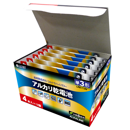 8111円 まとめ得 336個セット(48本X7箱) Lazos アルカリ乾電池 8111円 まとめ得 336個セット(48本X7箱) Lazos アルカリ乾電池