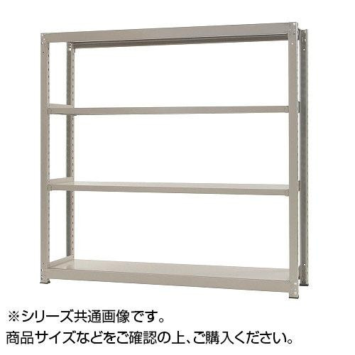 中量ラック　耐荷重300kgタイプ　単体　間口1500×奥行750×高さ2400mm　4段　ニューアイボリー /a