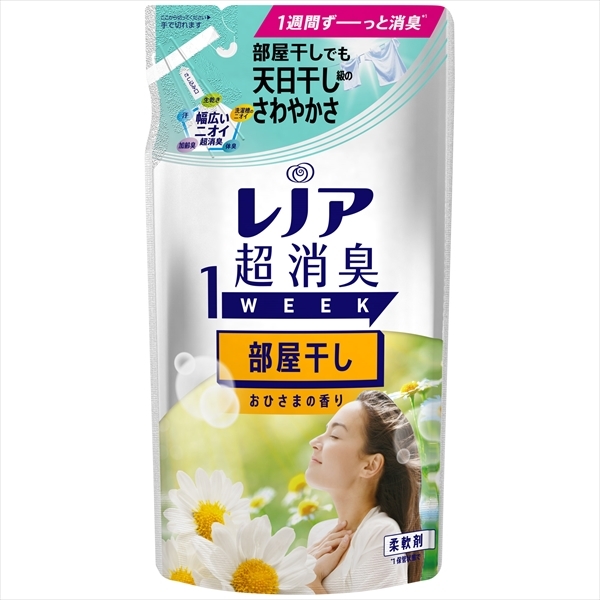 まとめ得 レノア超消臭１ｗｅｅｋ部屋干しおひさまの香りつめかえ用 　 Ｐ＆Ｇ 　 柔軟剤 x [8個] /h_画像1