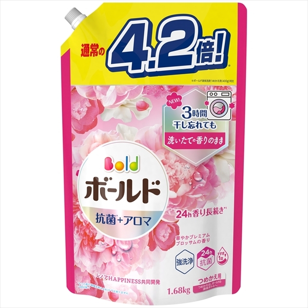 まとめ得 ボールドジェル　華やかプレミアムブロッサムの香り　つめかえ用　ウルトラジャンボサイズ 　Ｐ＆Ｇ x [4個] /h_画像1