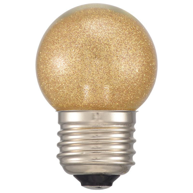 まとめ得 OHM LEDミニボール球装飾用 G40/E26/1.4W/40lm/金(電球)色 LDG1L-H 13G x [3個] /a_画像1