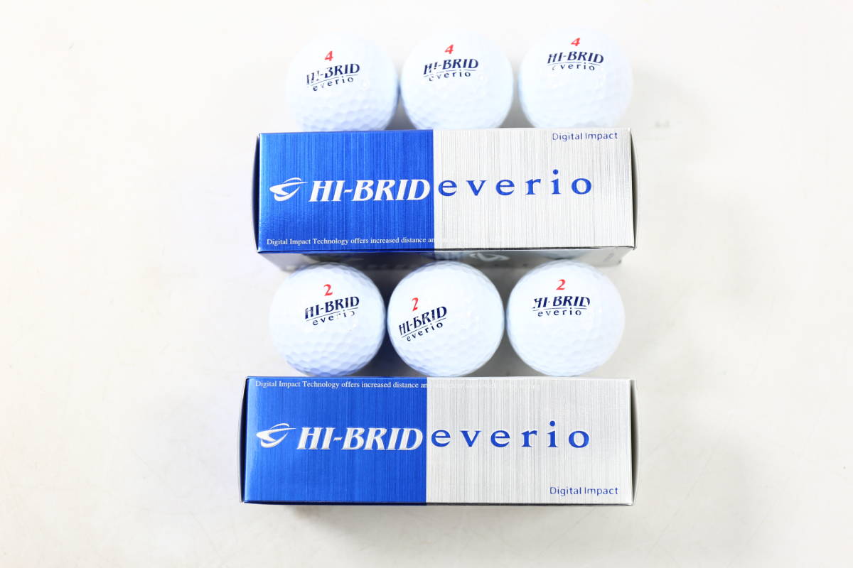 管121315/DUNLOP/１円から〜/ゴルフ　8点セット/　HI-BRID everio＆HI-BRID　Bb ＆DDH360＆MAXFLI LONG DISTANCE ゴルフボール 三層構造_画像3