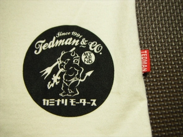 【J455】送料無料★良品★KAMINARI×TED MAN カミナリ テッドマン 長袖Tシャツ 弐限定解除 XXLサイズ サンパチ コラボ ロンT 大きめ 2xl_画像8