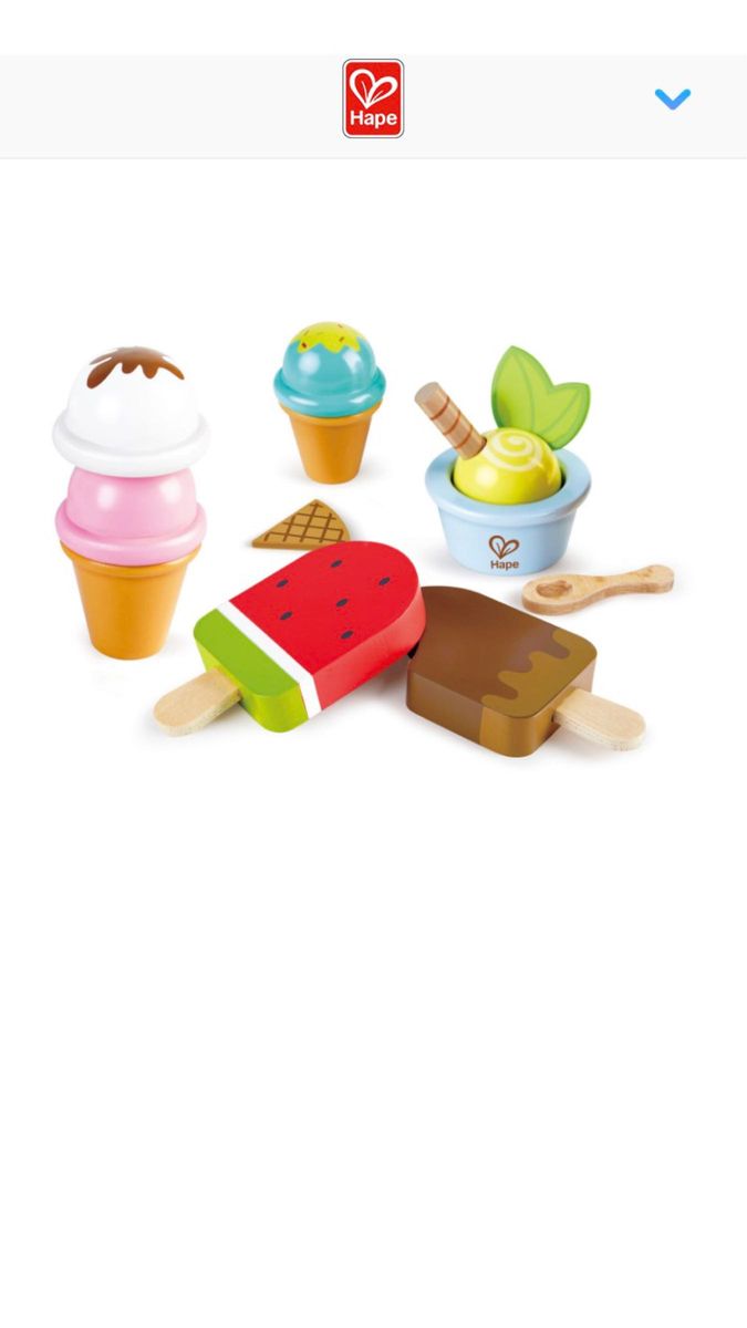 Hape  アイスクリームセット　木のおもちゃ 木製 玩具 ままごと おもちゃ
