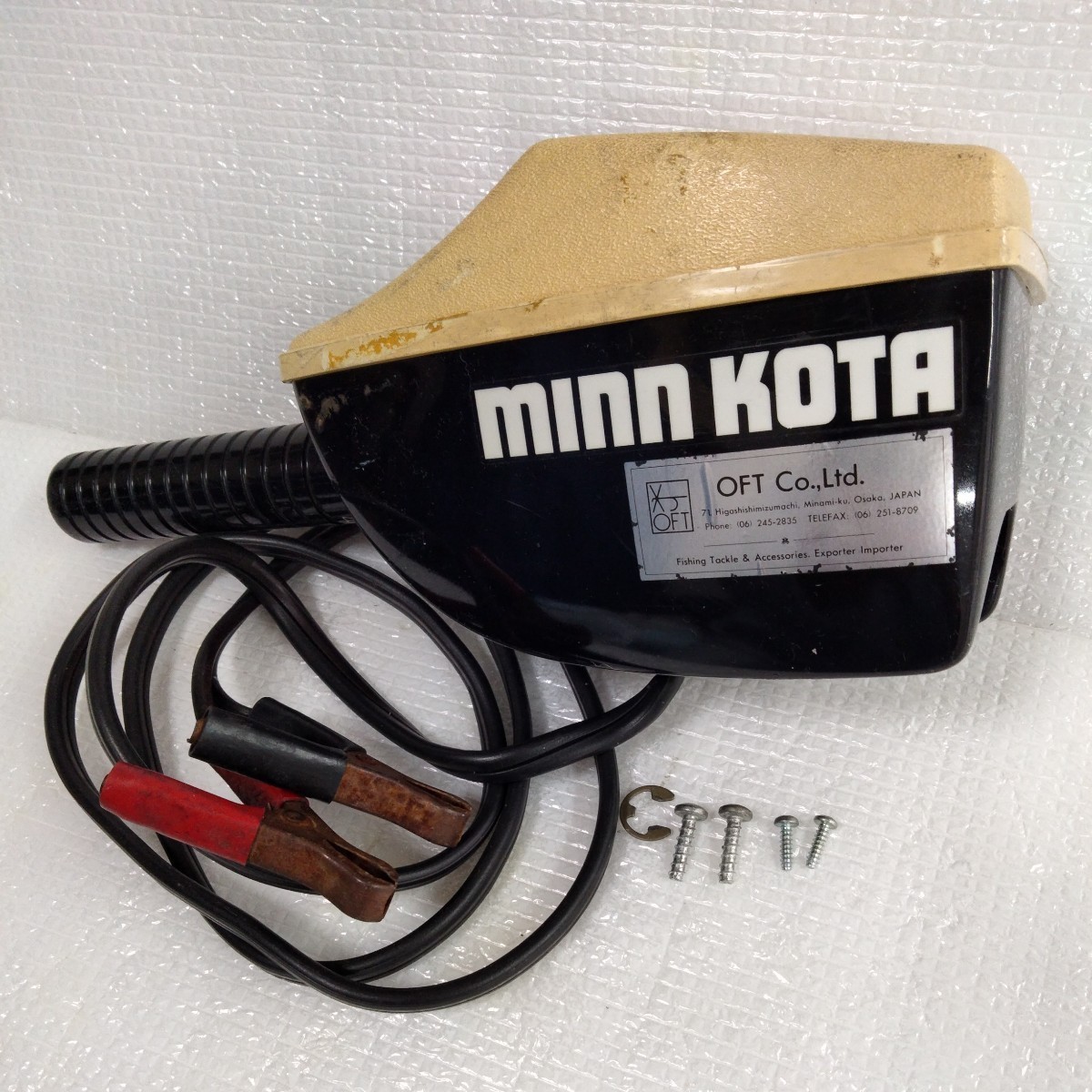 MINN KOTA コントロール部 スィッチ ハンドル 電源コード_画像1