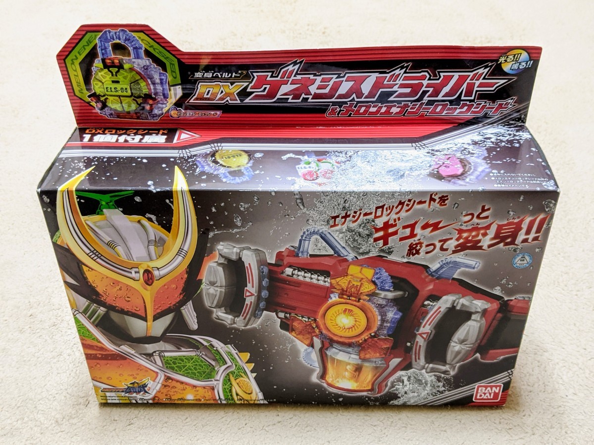 【即決・新品・送料無料】 DX ゲネシスドライバー ＆ メロンエナジーロックシード 仮面ライダー鎧武 変身ベルト 斬月・真 BANDAI_画像7