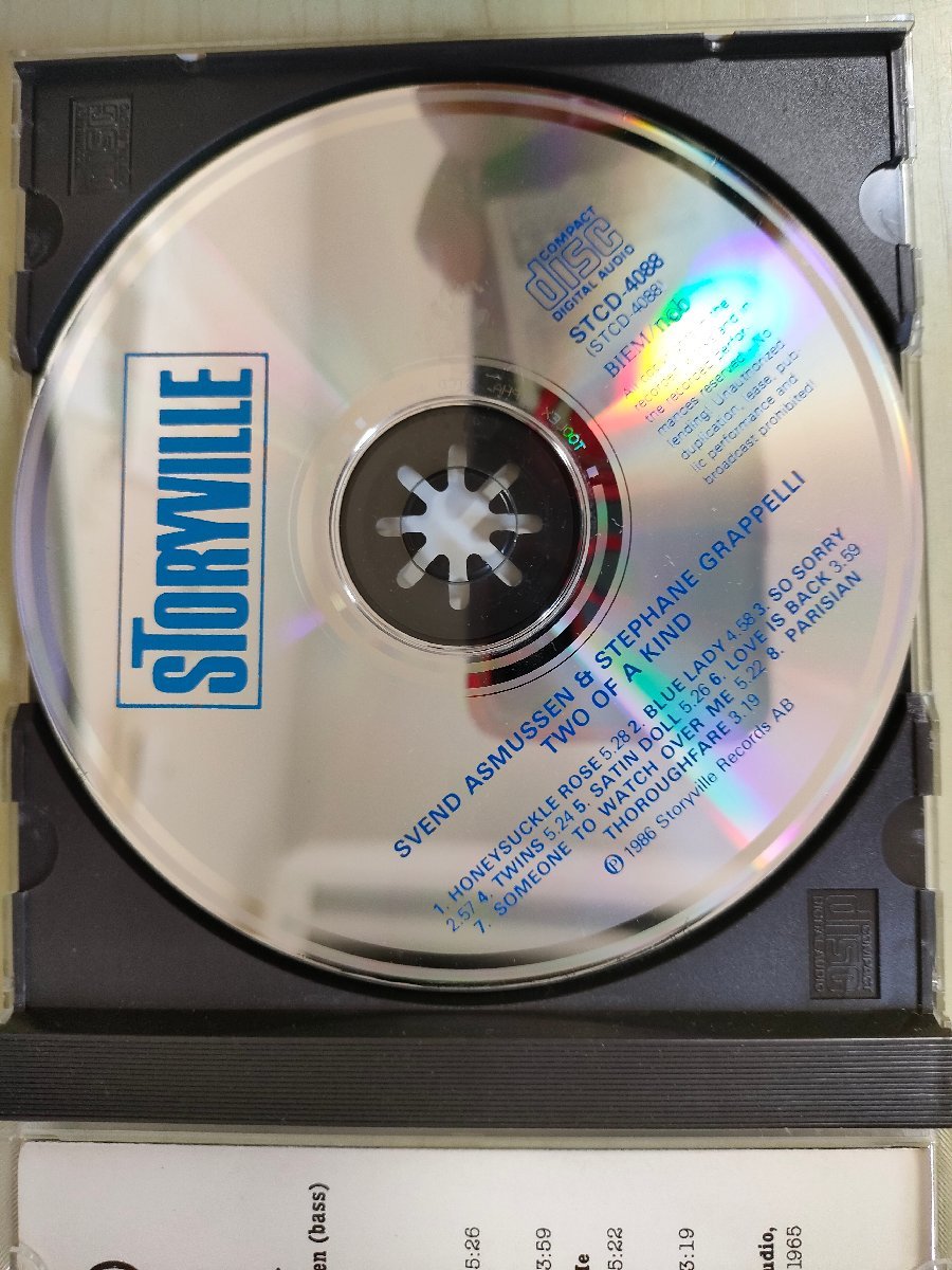 CD スヴェンド・アスムッセン＆ステファン・グラッペリ/SVEND ASMUSSEN & STEPHANE GRAPPELLI Two of a Kind Storyville/SLP-4088/D325804_画像3